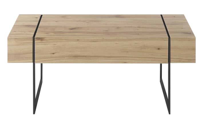 Couchtisch Paphos, Asteiche furniert/schwarz, inkl. Schubkasten-03