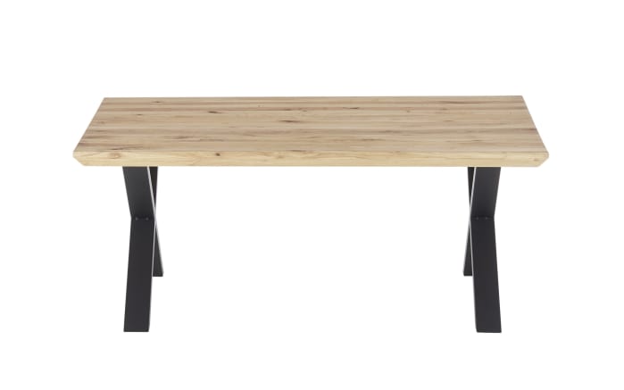 Couchtisch Asola, Asteiche massiv/schwarz-03