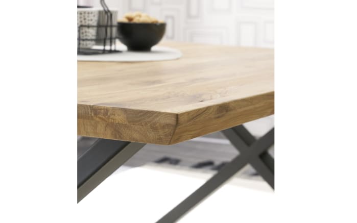 Couchtisch Asola, Asteiche massiv/schwarz-04