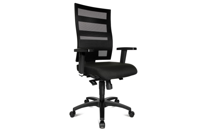 Bürostuhl X-Pander Plus, schwarz mit Netzrücken schwarz-01