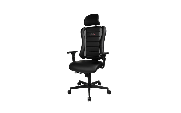 Bürostuhl Sitness RS PRO 2020, schwarz, Nähte rot-03