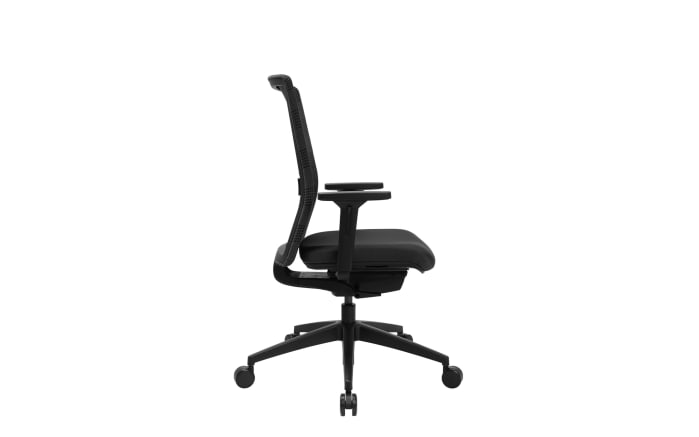 Bürostuhl Sitness Airwork, Textilbezug schwarz, Kunststofffußkreuz schwarz-02