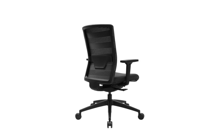 Bürostuhl Sitness Airwork, Textilbezug schwarz, Kunststofffußkreuz schwarz-03