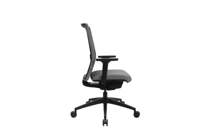 Bürostuhl Sitness Airwork, Textilbezug grau, Kunststofffußkreuz schwarz-02