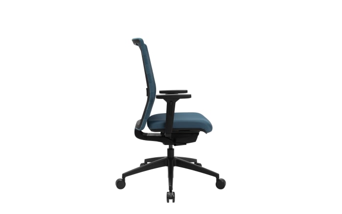 Bürostuhl Sitness Airwork, Textilbezug blau, Kunststofffußkreuz schwarz-02