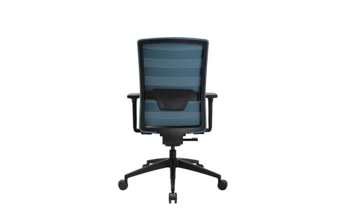 Bürostuhl Sitness Airwork, Textilbezug blau, Kunststofffußkreuz schwarz-04