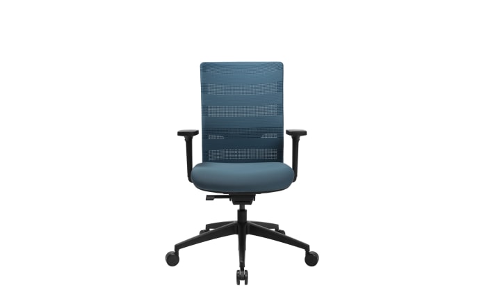 Bürostuhl Sitness Airwork, Textilbezug blau, Kunststofffußkreuz schwarz-05