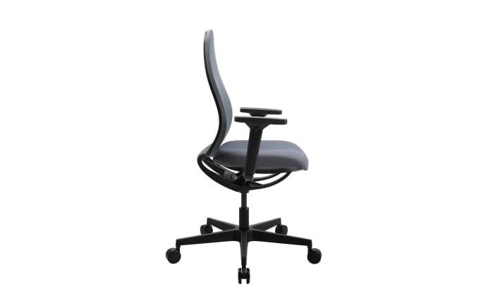 Bürostuhl Sitness Art, Bezug grau, Kunststofffußkreuz schwarz-02