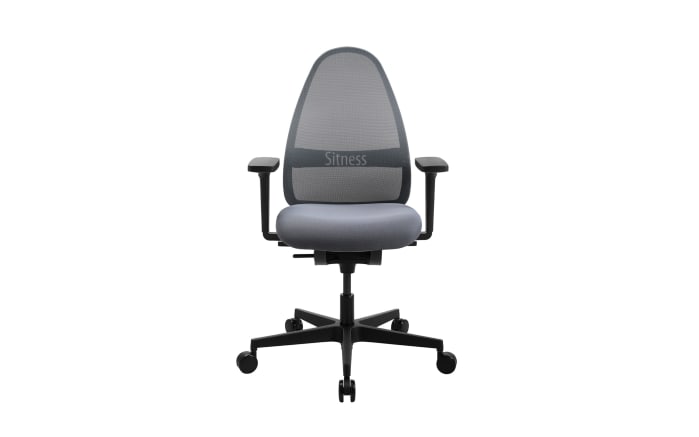 Bürostuhl Sitness Art, Bezug grau, Kunststofffußkreuz schwarz-05