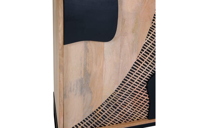 Sideboard Atari, Mangoholz/schwarz, inkl. Softclose Funktion -05