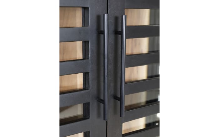 Vitrine Showcase, Akazie/schwarz, inkl. LED-Beleuchtung-08