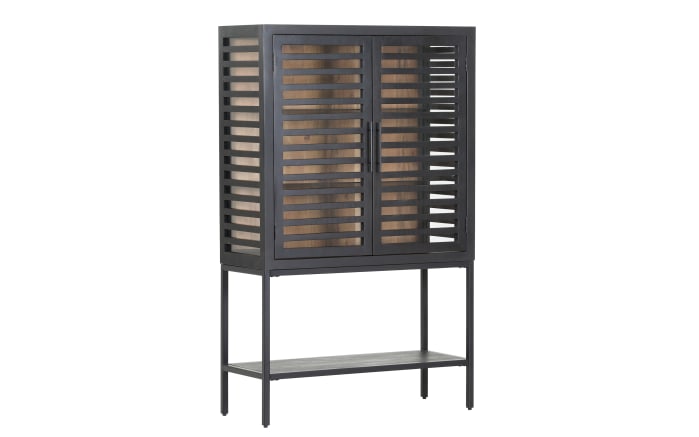 Vitrine Showcase, Akazie/schwarz, inkl. LED-Beleuchtung-02