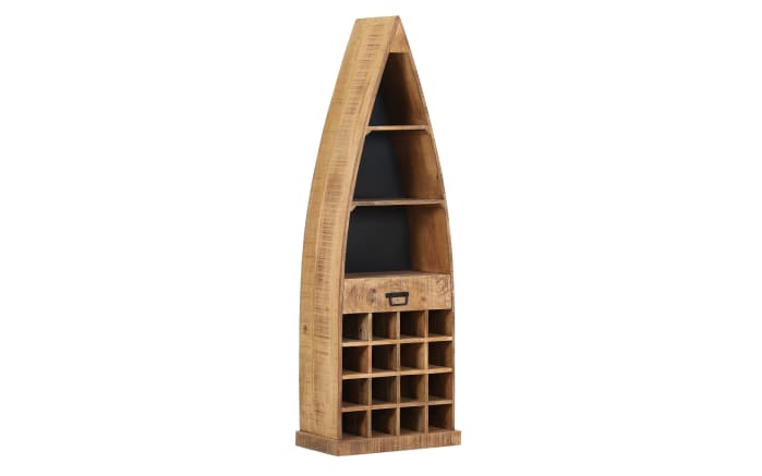 Regal Kamerun Mangoholz massiv/schwarz-01