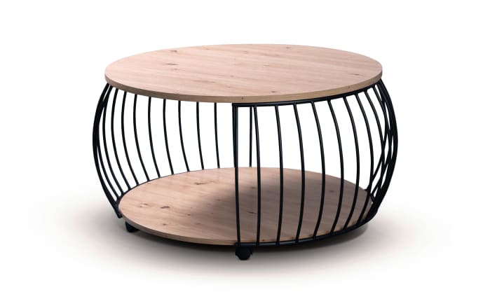 Couchtisch Peking 2, Artisaneiche/schwarz-02