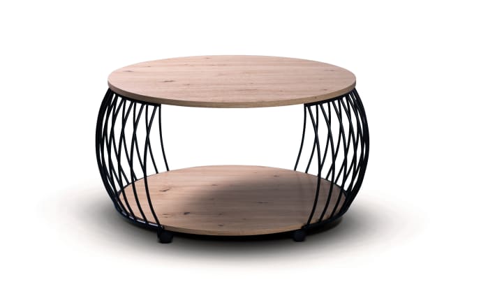 Couchtisch Peking 2, Artisaneiche/schwarz-01
