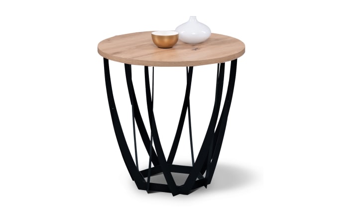 Beistelltisch Mella 1, Artisaneiche/schwarz-02
