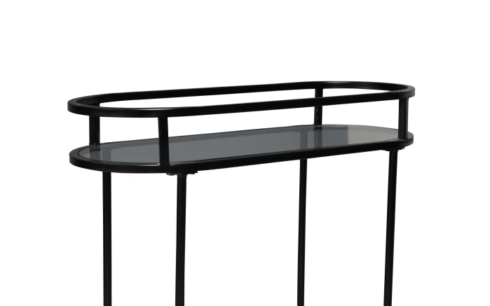 Konsole Jason 3, schwarz/Mangoholz massiv-05