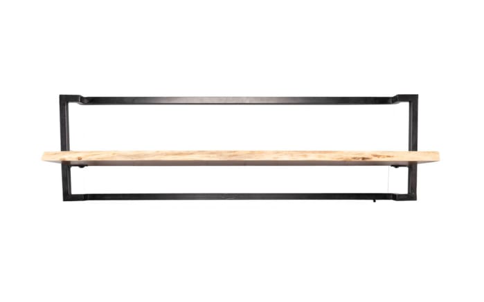 Regal Angola 5, Akazie Massivholz/schwarz, 65 x 30 cm-05