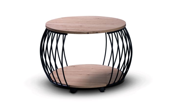 Couchtisch Peking 1, Artisaneiche/schwarz-01