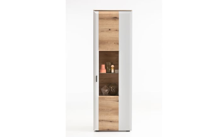Vitrine Torano, Coast Evoke Eiche Nachbildung, lichtgrau supermatt-01