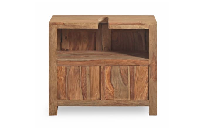 Waschbeckenunterschrank Yoga, massives Shishamholz -02