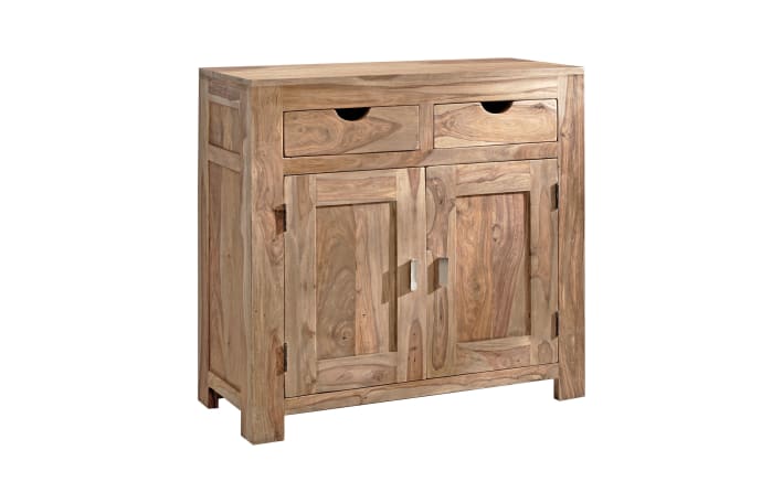 Kommode Yoga, massives Shishamholz -02