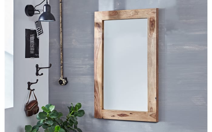 Spiegel Yoga, Shishamholz, 90 x 60 cm