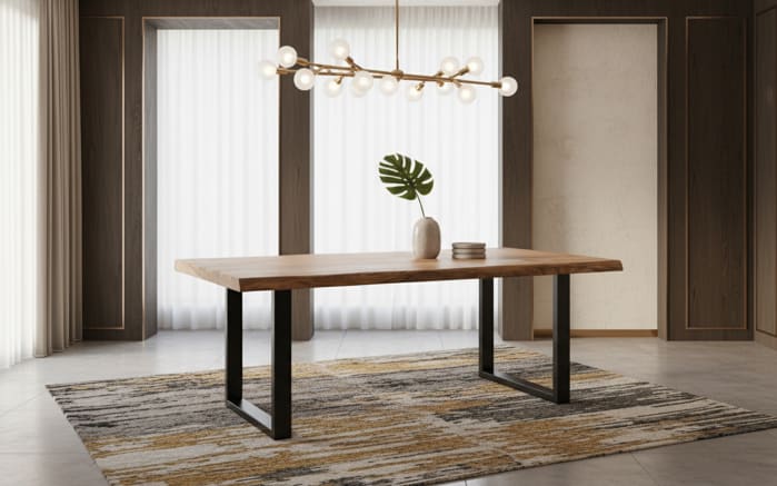 Esstisch Mesa verde, Shisham/schwarz-01