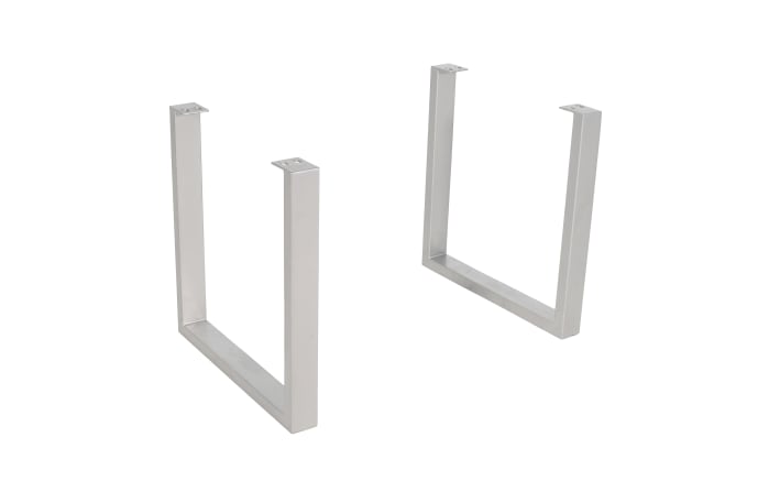 Esstisch Mesa verde, Akazie/silberfarbig-02