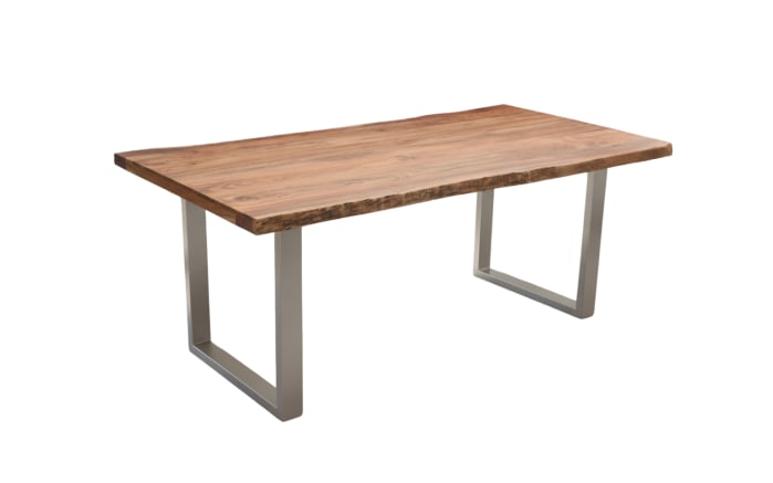 Esstisch Mesa verde, Akazie/silberfarbig-01