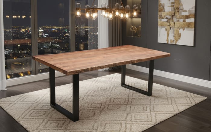 Esstisch Mesa verde, Akazie/schwarz-01