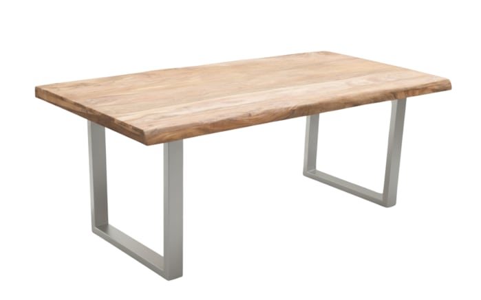 Esstisch Mesa verde, Shisham/silberfarbig-02