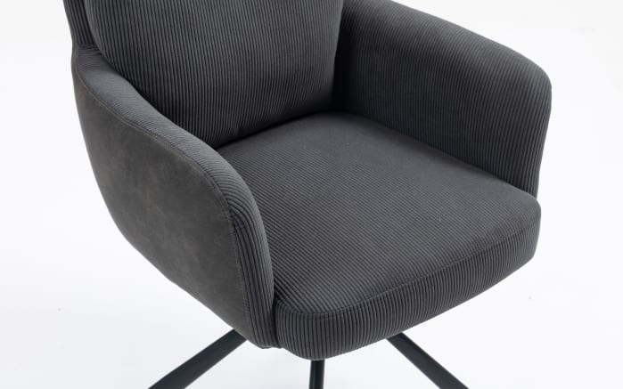 Drehstuhl Stefan, anthrazit, inkl. Rückholfunktion-07