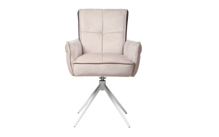 Armlehnenstuhl Ruben S, creme/braun-02