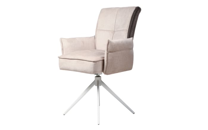 Armlehnenstuhl Ruben S, creme/braun-01