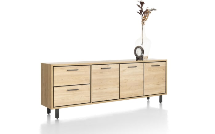 Sideboard Ostrava, Eiche vintage/schwarz-01