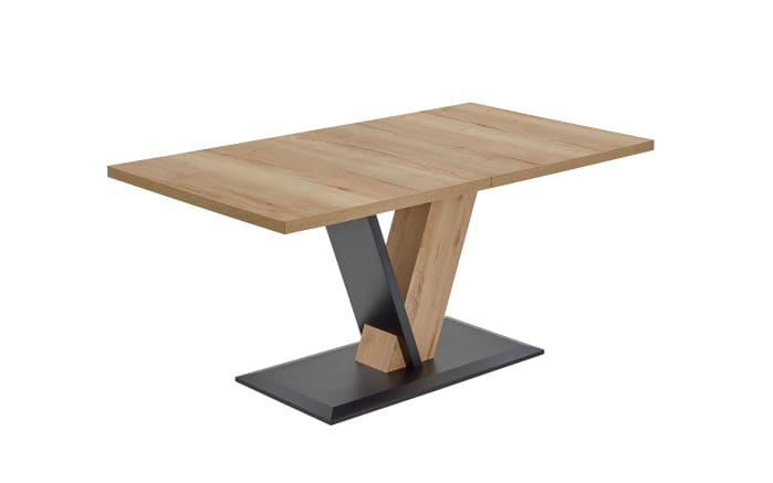 Ausziehtisch Victory, Wildeiche/schwarz