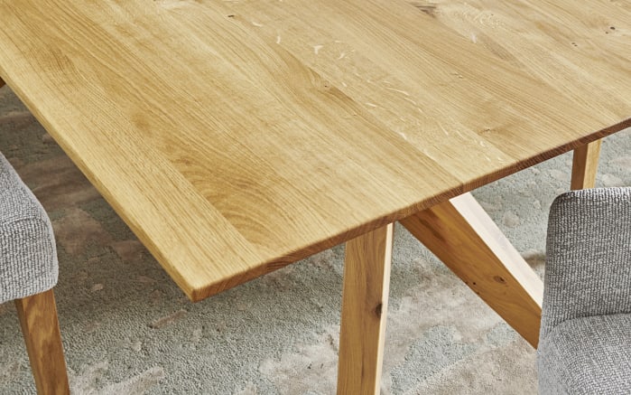 Design-Tisch Modella, Wildeiche massiv-02