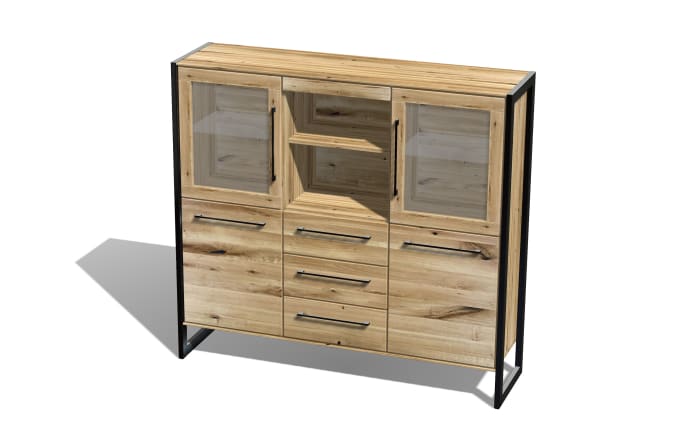 Highboard Namur, Charakter-Eiche massiv-01