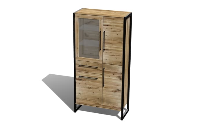 Vitrine Namur, Charakter-Eiche massiv-01