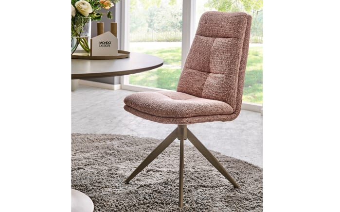 Schalen-Stuhl Virello, rose/beige-01