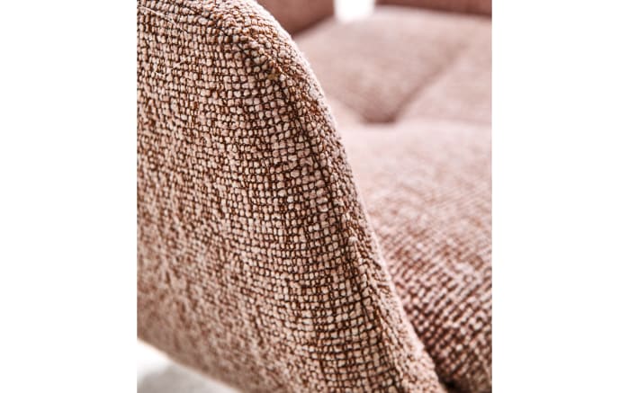 Schalen-Stuhl Virello, rose/beige, inkl. Drehfunktion-04