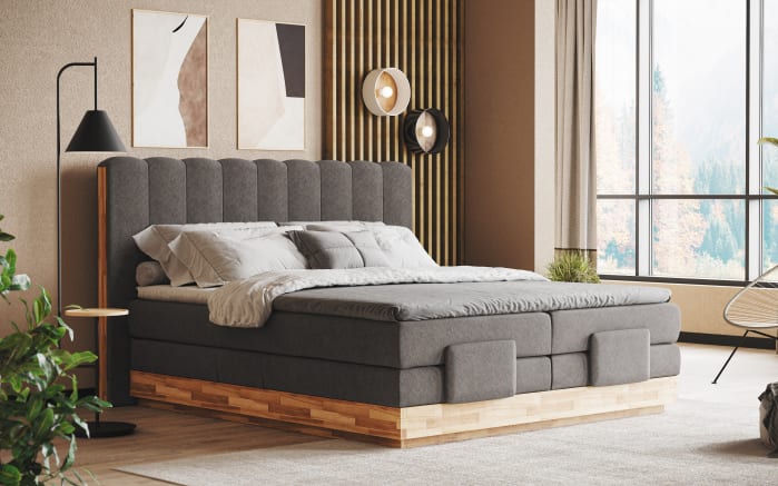 Boxspringbett Incana, muddy, mit elektrischer Verstellung-07