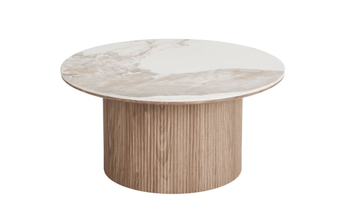 Couchtisch Athener, weiß/dunkelbraun-01