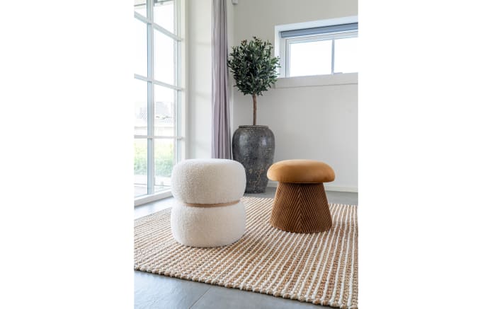 Pouf Milford, weiß-02