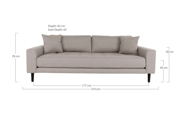 3-Sitzer-Sofa Lido, grau-03