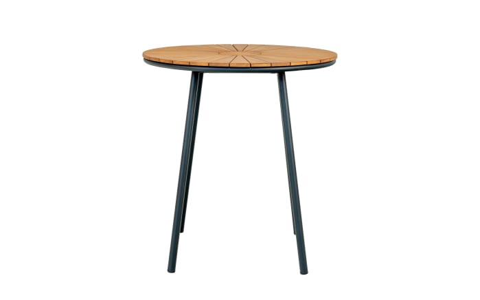 Bistrotisch Cleveland, Teakholz/schwarz-02