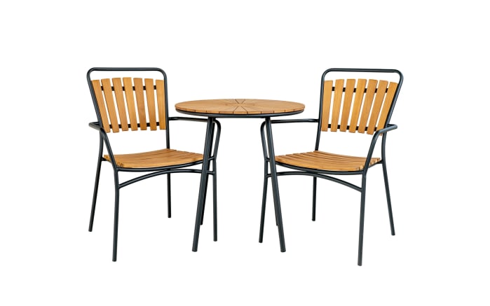 Bistrotisch Cleveland, Teakholz/schwarz-03