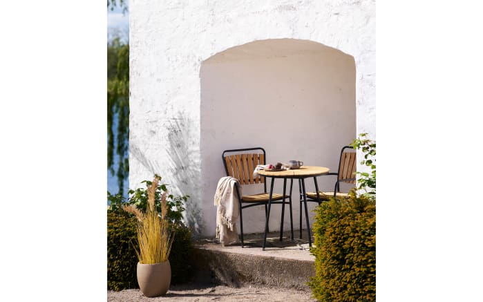 Bistrotisch Cleveland, Teakholz/schwarz-04