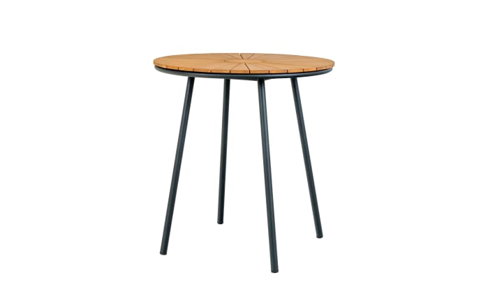 Bistrotisch Cleveland, Teakholz/schwarz-01